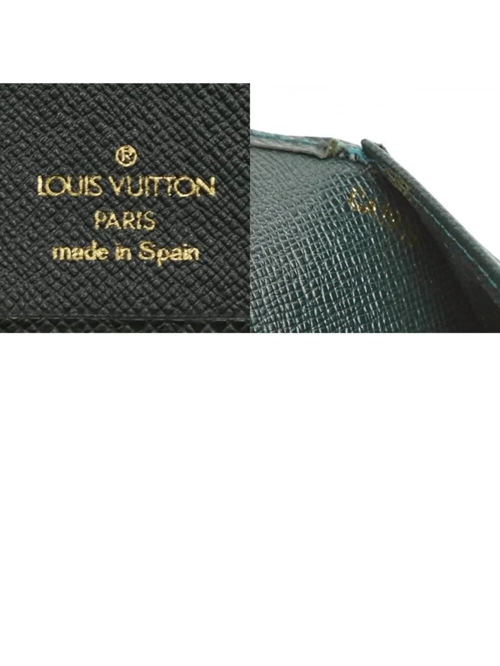 Louis Vuitton Taiga Agenda PM Notebook Cover Esepia Green Leather